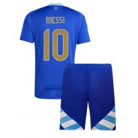 Maglie da calcio Argentina Lionel Messi #10 Seconda Maglia Bambino Copa America 2024 Manica Corta (+ Pantaloni corti)